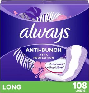 Always Anti-Bunch Xtra Protection Daily Liners Long Unscented