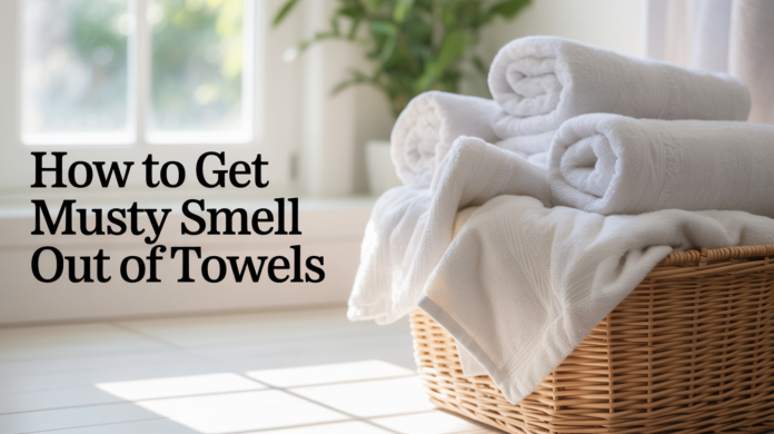 how to get musty smell out of towels
