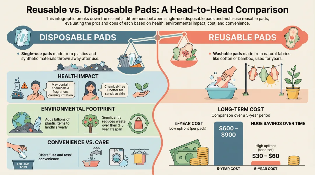 Reusable vs Disposable Sanitary Pads Comparison