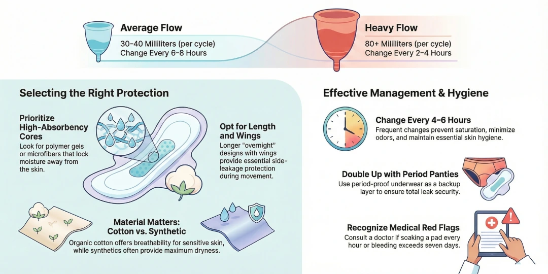 Sanitary Pads for Heavy Flow