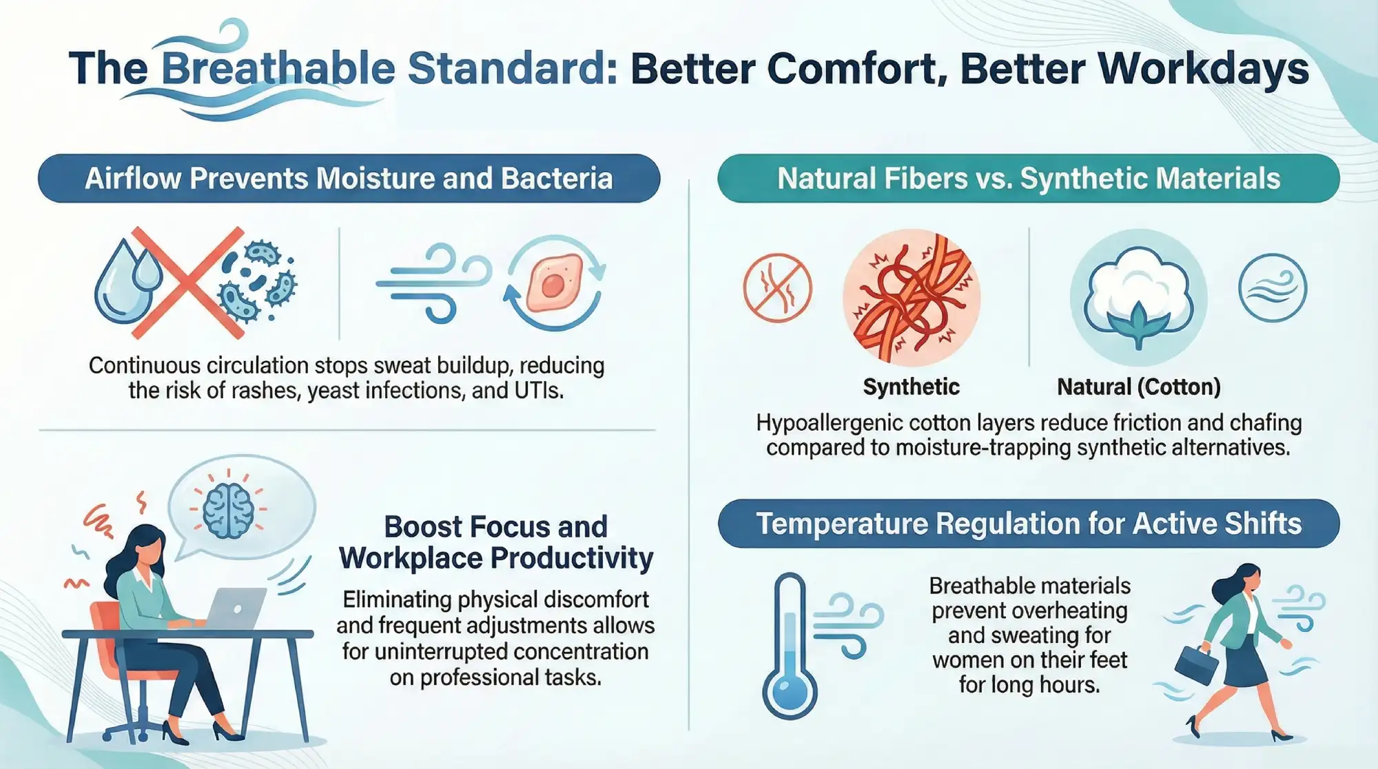 Why Breathable Sanitary Pads Are Ideal for Working Women